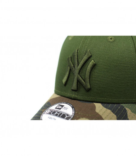 casquette NY enfant vert camo